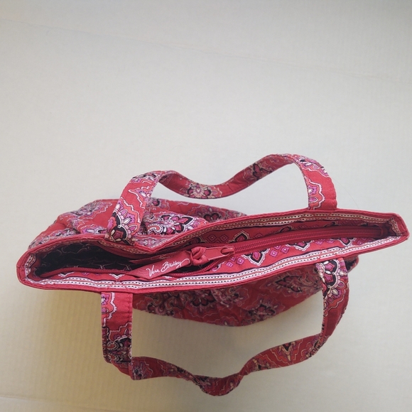 VERA BRADLEY Red Frankly Scarlet Shoulder Bag Purse Medium - Picture 8 of 16